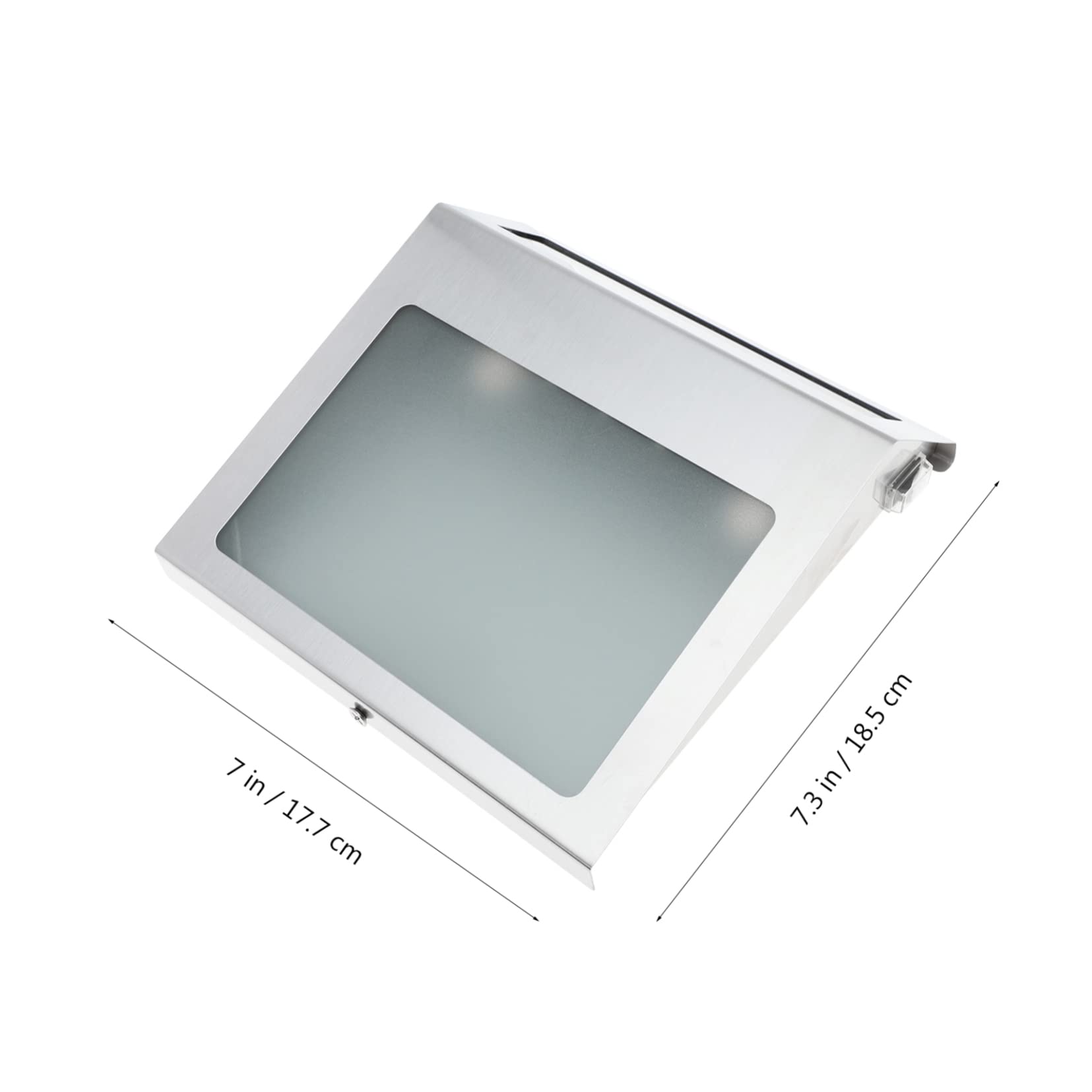 Lampada Solare per Numero Civico da Parete LED Bianca 1200mah | Acciaio Inossidabile e Acrilico, per Esterni, Visualizza L'indirizzo di Casa di Notte