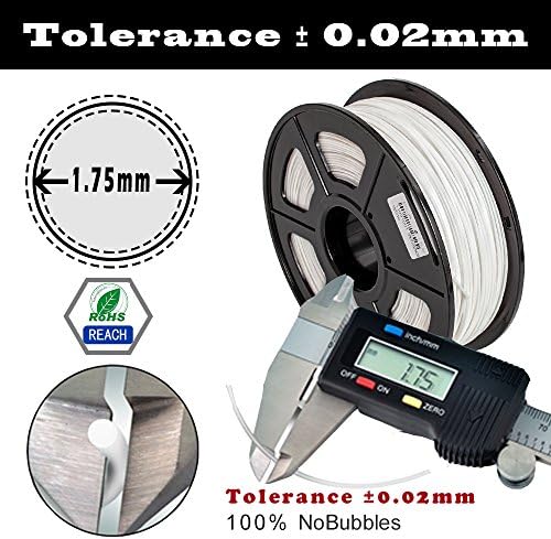 SUNLU 3D Printer Filament ABS, 1.75 mm ABS 3D Printer Filament, 3D Printing Filament ABS for 3D Printer, 3 kg, Black