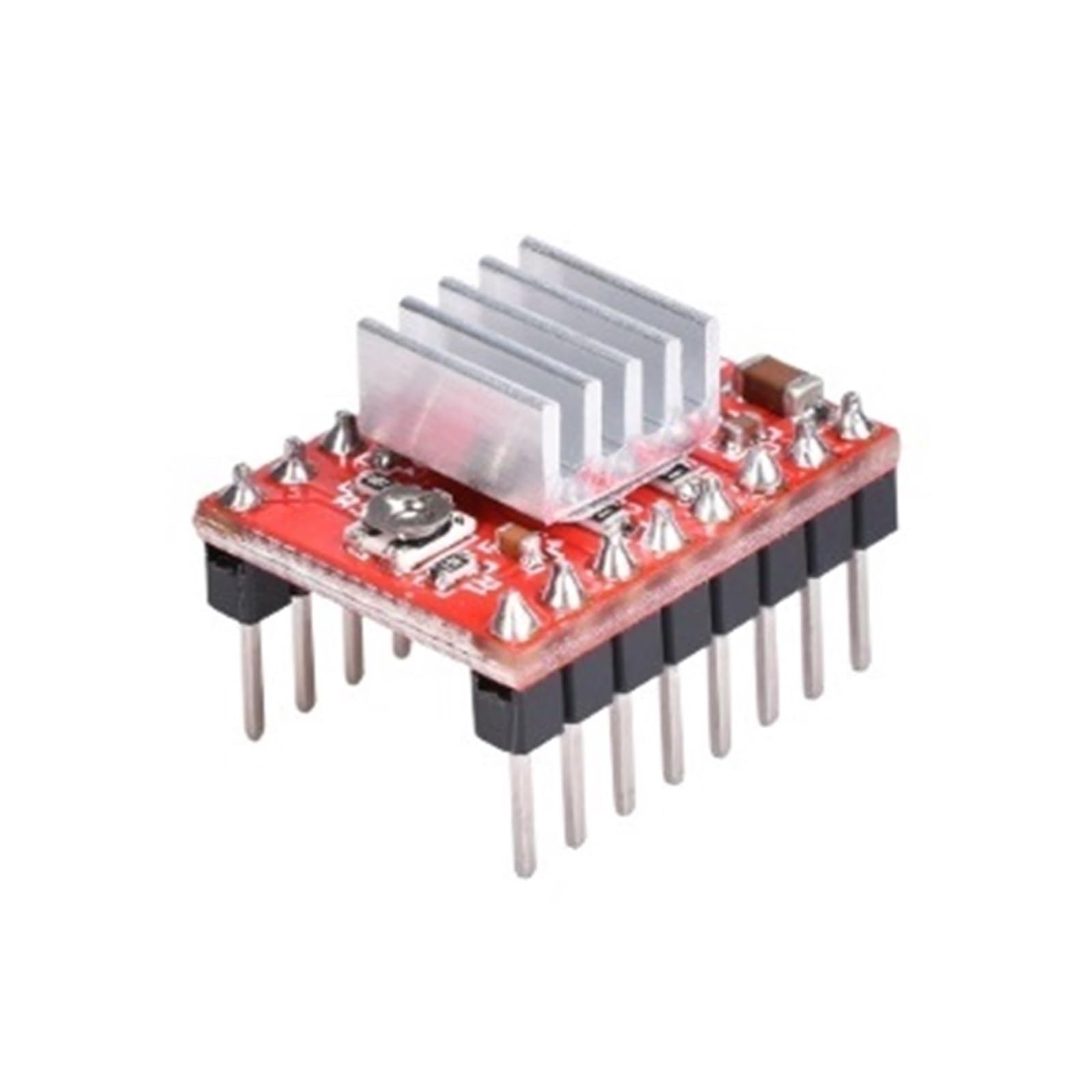 Schrittmotor-Treiber, 10 Stück Schrittmotor-Treibermodul mit Kühlkörper für 3D-Drucker oder Roboter für CNC-Fräser