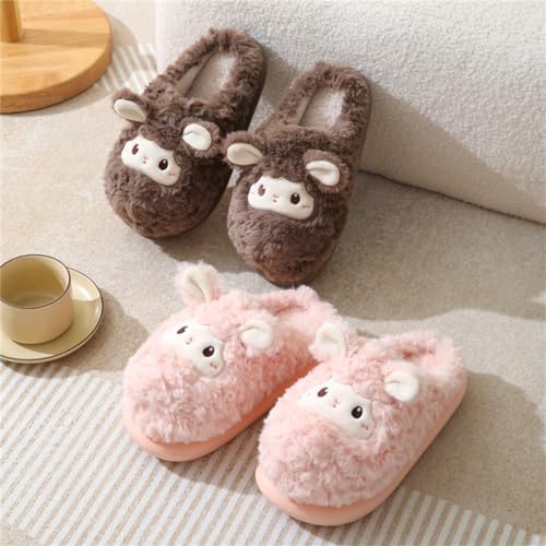 Cute Sheep Slipper Men's and Women's Cotton Slippers Animal Slippers Soft Home Slippers Adult Warm Slippers…3