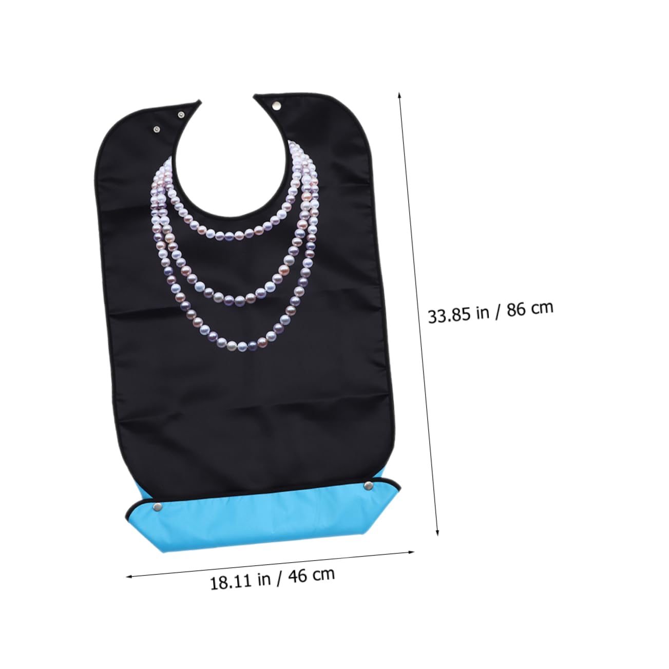 3 Stück-pack Wiederverwendbare Essbestecke Lätzchen für Erwachsene aus Polyester mit Krümelfänger und Leichtem Gewicht Kleiderschutz im Haushalt für Senioren