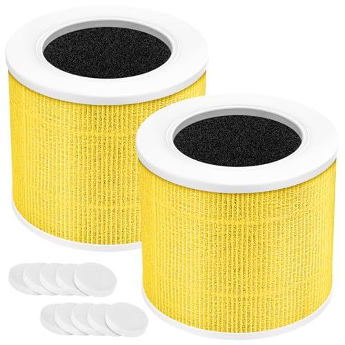 Core Mini Pet Care Filter, Compatible with LEVOIT Core Mini Air Purifier, Core Mini-P, 3-in-1 Filter Replacement, Replace Part #Core Mini-RF, 2 Filter & 10 Fragrance Sponge