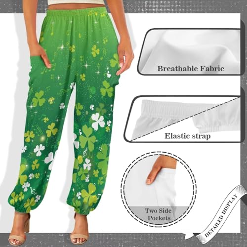 Gzzxiailg Calças Harem femininas da moda solta Kung fu Calça de cintura alta verão yoga treino calça