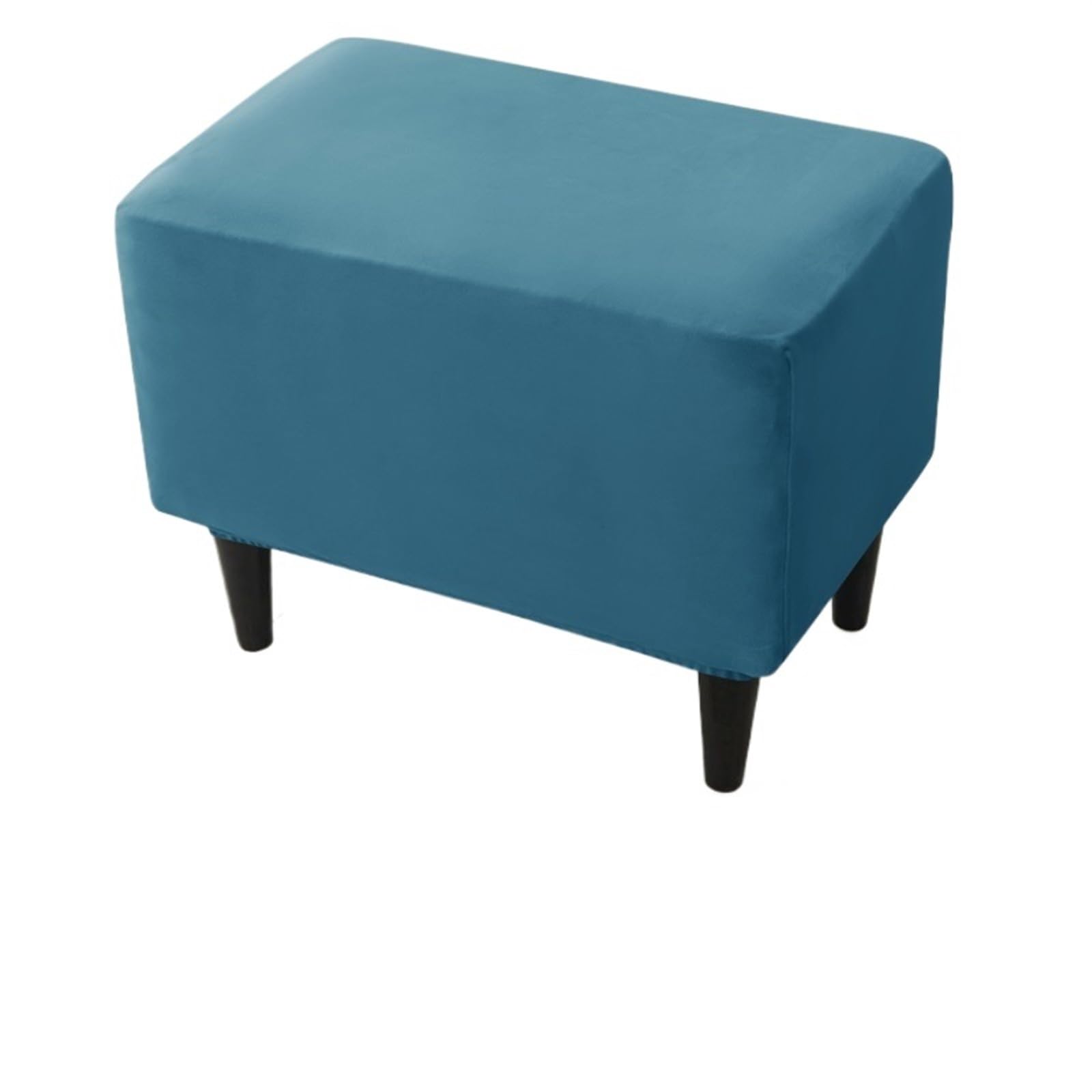 YXINAER Foot Stool Cover Soft Velvet Ottoman Stool Cover(B9 Footstool Cover)