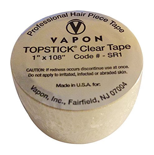 Vapon Topstick Clear Double Sided Medical Grade Adhesive Tape Roll 1 x 108 by Vapon