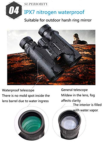 Binoculares 10x42 alta definición impermeables miniatura 6