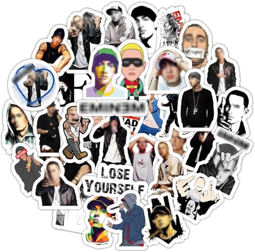 BulbaCraft Detroit Rapper Stickers, Rap Stickers for Adults, Strong Adhesive & Waterproof Decals,...