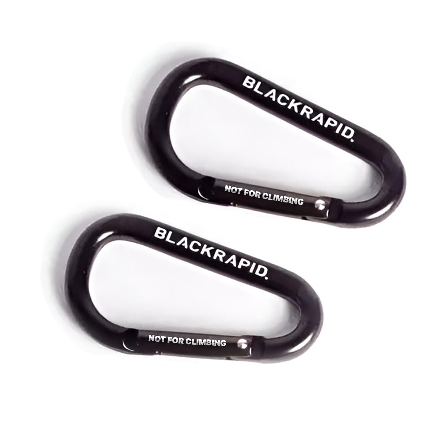 BLACKRAPID CarabineR - 2 Pack Aluminum 70mm Black Carabiners (272002)