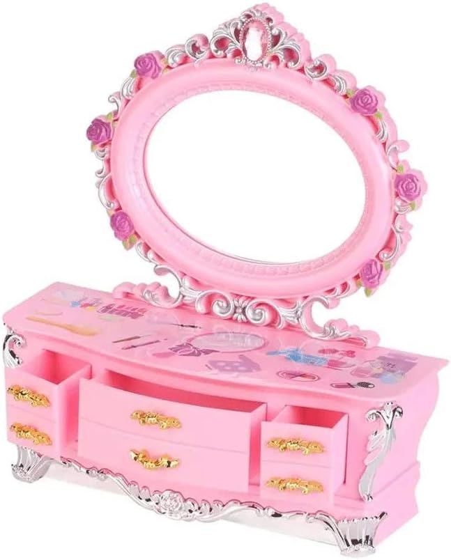 Makeup Box Music Portable Jewelry Storage Home Organizer Bitrthady Party Gift for Kids