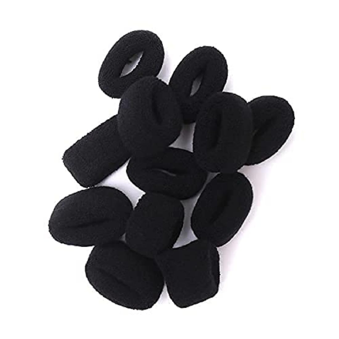 Hivata Rubber Band Smooth Elastic Cotton Stretch For Curly Thick Thin Hair Band Scrunchies Ties Soft Hair Accessories Ponytail Holders Trending Ties Women & Girls School Wear Black Color (Pack of 12) (B0CQD3CLLY) Amazon Price History, Amazon Price Tracker
