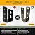 2x4 Door Barricade Brackets (2pcs)-Drop Open Bar Holder Steel U Bracket for 2 by 4 Lumber as Security Door Reinforcement, Door Jammer, Tool Hanger for Your Home, Barn, Shed, Garage, Gate