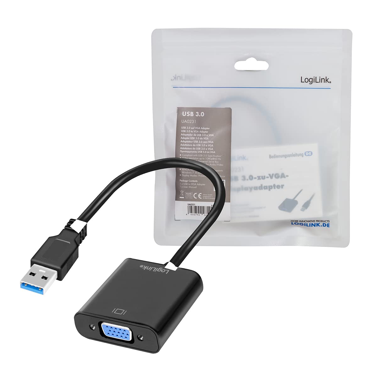 Logilink Adaptateur USB 3.0 vers VGA