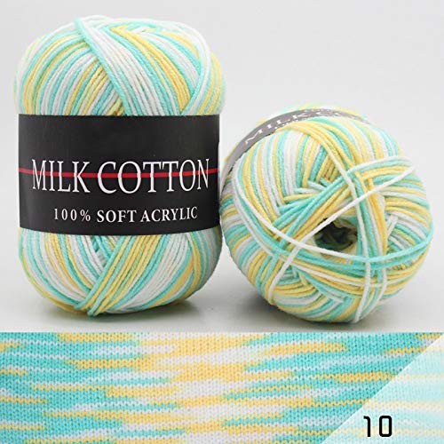 6X 50g Knitting Rainbow Wool Yarn Balls Colorful Hand Crochet Knitting Double Acrylic Yarn Set, 23 Colors - Image 2