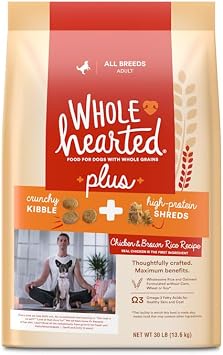 WholeHearted by Petco Plus Chicken & Brown Rice Recipe with Whole Grains Dry Dog Food 30 lbs.