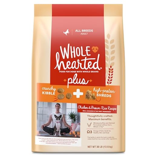WholeHearted Plus Chicken & Brown Rice Recipe with Whole Grains Dry Dog Food 30 lbs.