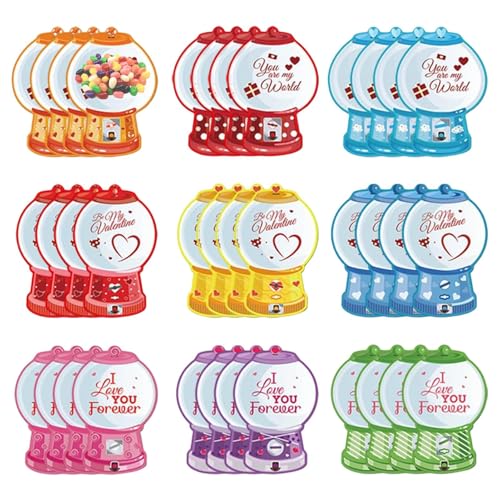 Generico Carta Dispenser Caramelle San ,36 Pezzi Distributore Caramelle Forniture Festive - Carte Porta Dolciumi Fai Da Te,Per Ragazzi Ragazze Coppie Aula Ufficio Raduni Familiari Serate Feste