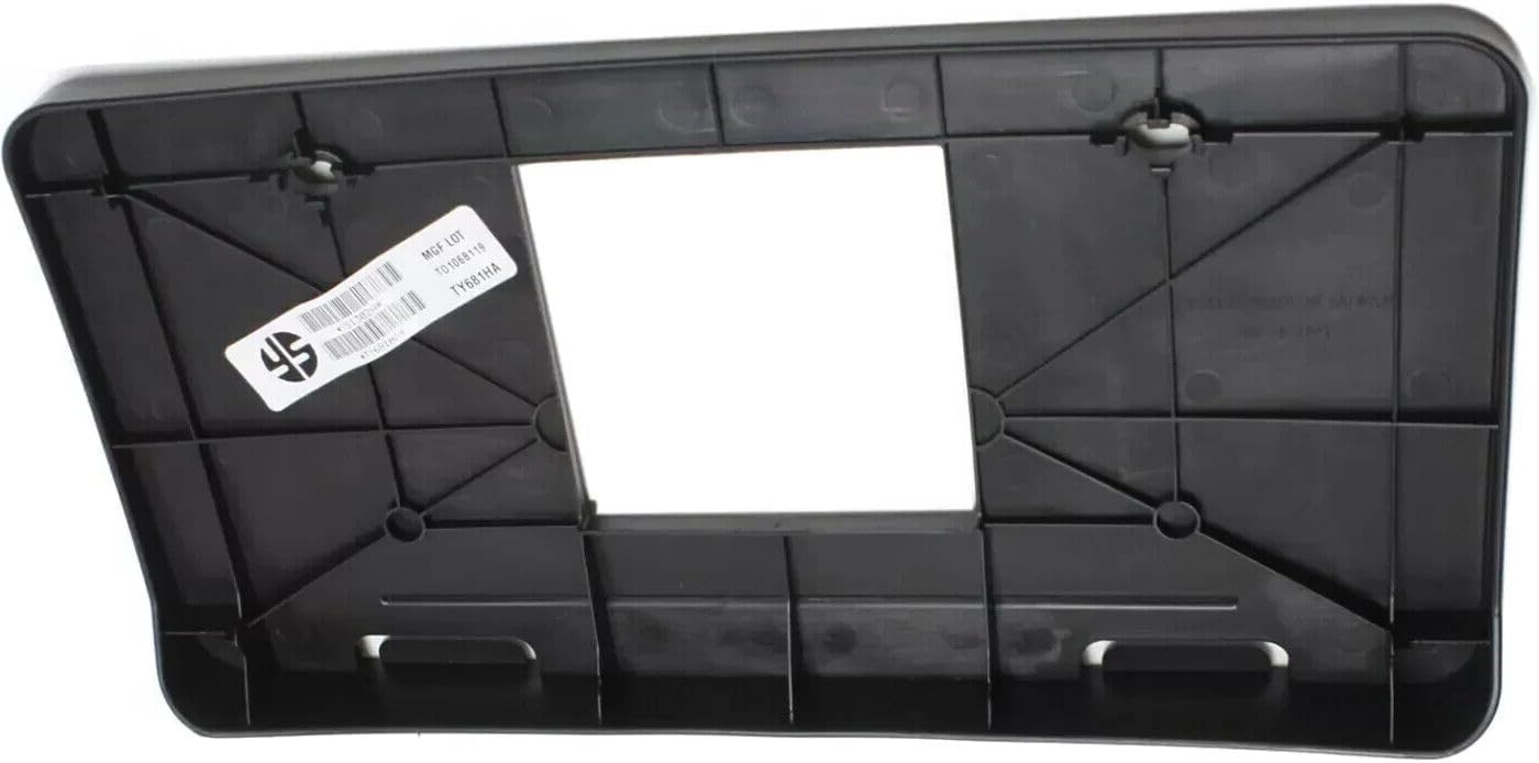 I-Match Auto Parts Front License Plate Frame Bracket Tag Holder Black Textured PP Plastic for 2011 2012 2013 2014 2015 2016 2017 Toyota Sienna 7510108010 TO1068119