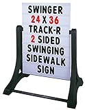 SmartSign Standard Swinger Changing Message Sidewalk Sign and Letter Kit
