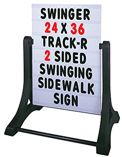 SmartSign Standard Swinger Changing Message Sidewalk Sign and Letter Kit