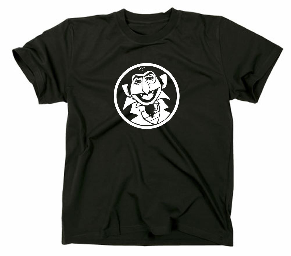 Styletex23 Men's Black The Count T-Shirt, Xl,
