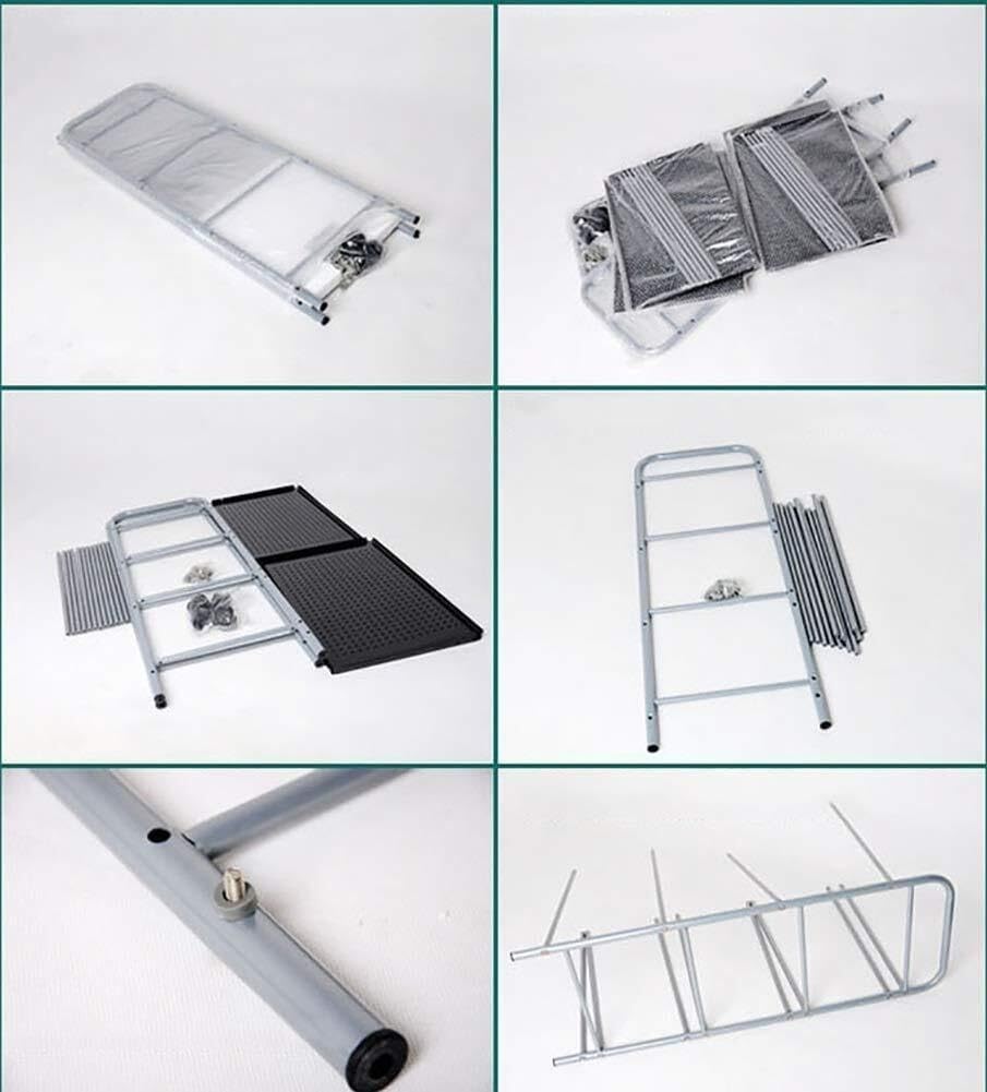 4-Tier Stainless Steel Rolling Cart with Universal Brake Wheels, Kitchen Storage Trolley, Beauty Salon Spa Cart, Easy Assembly, 15kg Load Per Layer, 40x35x75cm