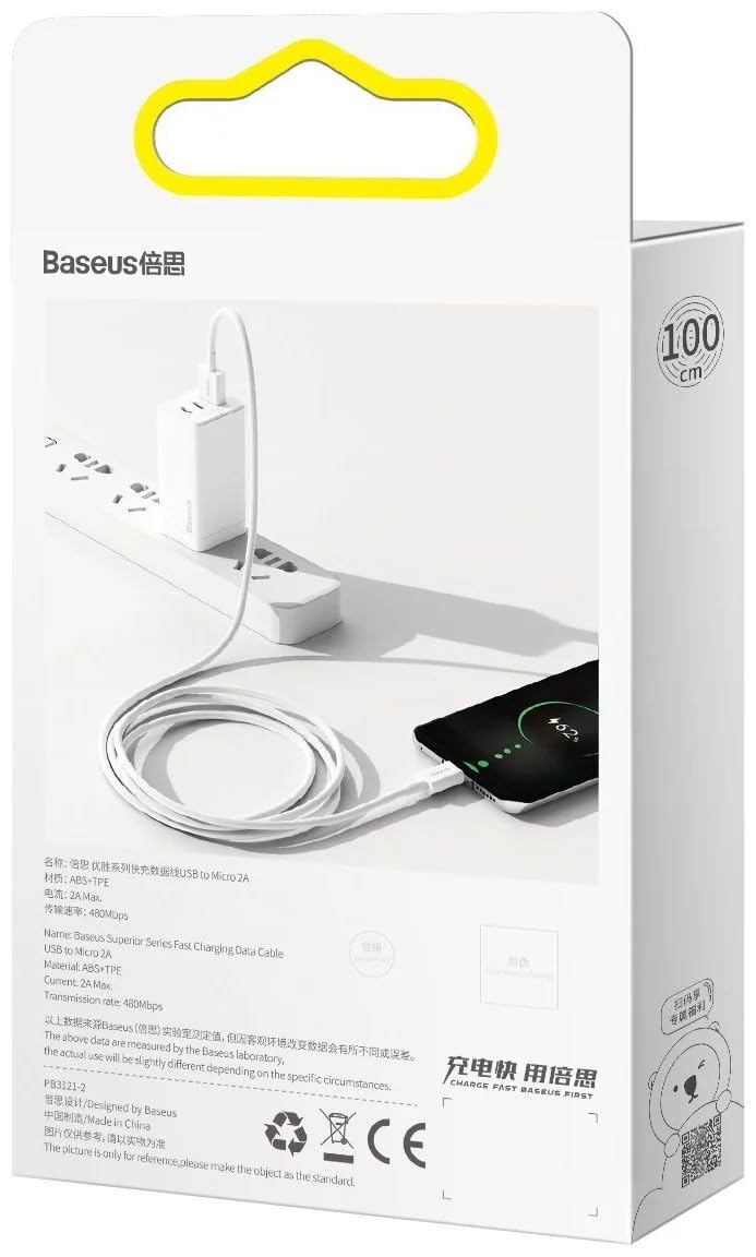 Cáp Baseus Superior Series USB-A to Micro dài 1m | Chính hãng, giá rẻ