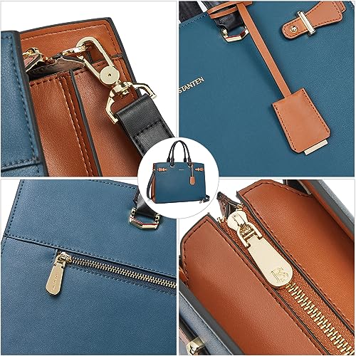 BOSTANTEN Genuine Leather Laptop Briefcase