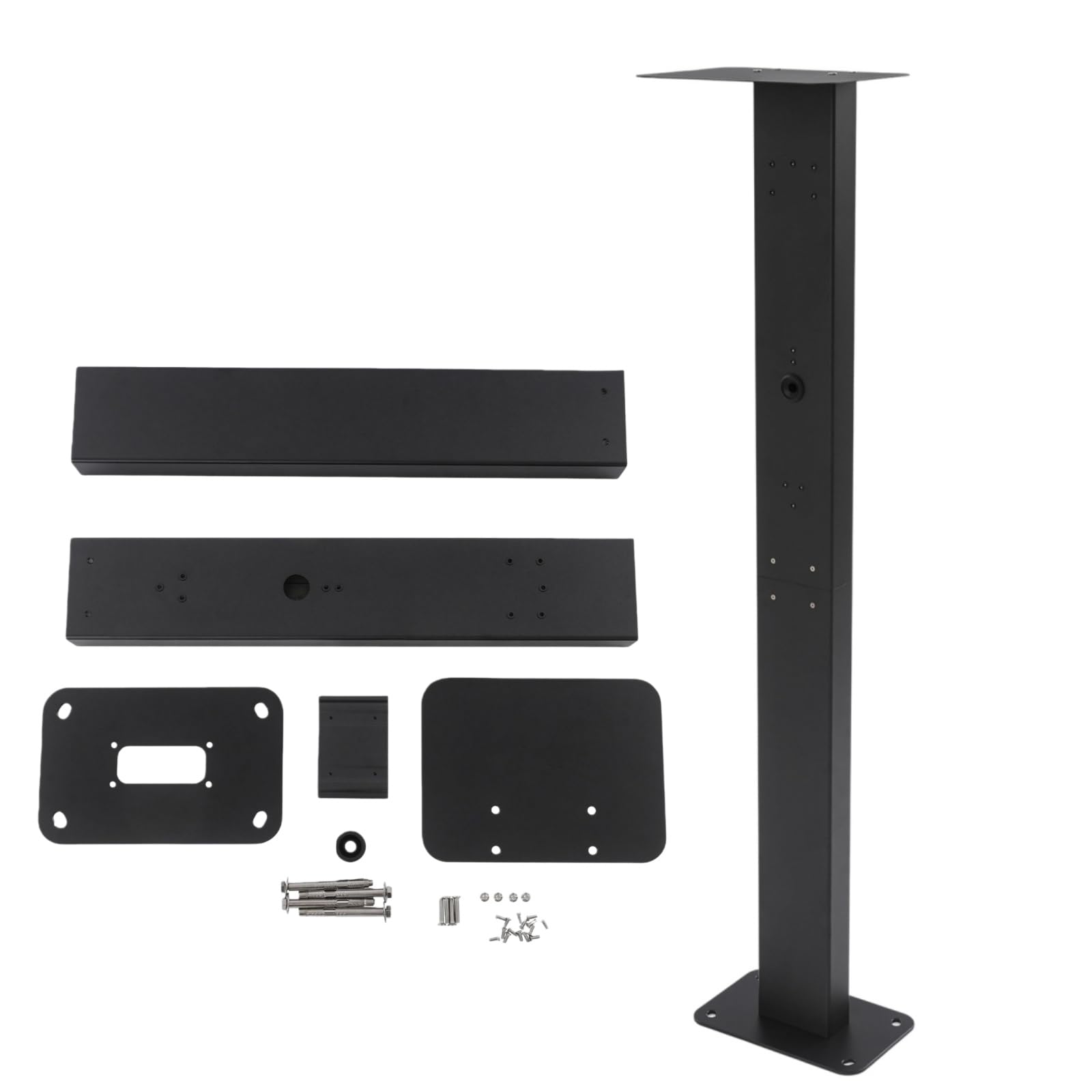 Stacja ładująca EV, Pedestal Mount, kolumna ładowania pojazdu, uniwersalna wysokiej jakości podstawa ścienna z aluminium do stacji ładowania pojazdów elektrycznych, wymiary: 28 x 21 x 130,5 cm