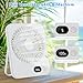 LuJasi Mini Ventilador Portatil 3600mAh Ventilador de Mesa 5 Velocidades 180 ° Plegable Silencioso Pantalla LED Fan para Oficina Mesa Hogar Fitness Viajes Exterior blanco Imagen de LuJasi Mini Ventilador Portatil 3600mAh Ventilador de Mesa 5 Velocidades 180 ° Plegable Silencioso Pantalla LED Fan para Oficina Mesa Hogar Fitness Viajes Exterior blanco