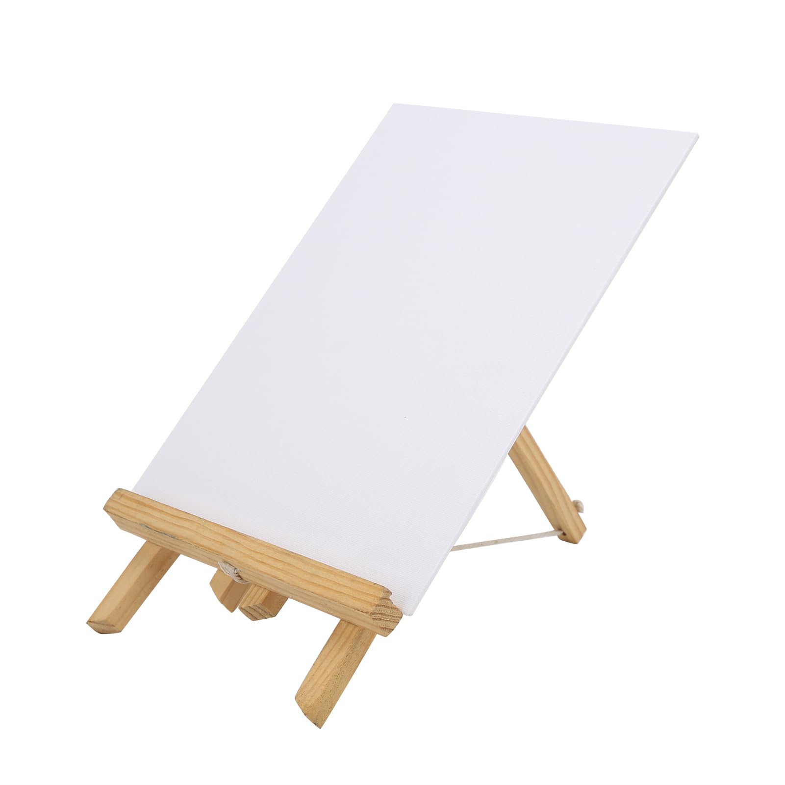 Juego de pintura acrílica para niños, kit de pintura artística para niños con caballete de madera, 12 colores vibrantes, 6 pinceles, bata, caballete de mesa portátil para el hogar (Rosa roja)