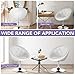 Giantex Swivel Round Vanity Chair, Height Adjustable with Back for Barber's Shop, Bar, Modern Living Room Makeup Beauty Accent Tilt Chair, White