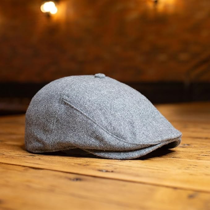 The Original Boston Scally Cap - Solid 5 Panel - Grey - Image 2