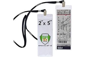 Ticketmaster Compatible Ticket Stub Holder Display Sleeves with Lanyards - 5 Pack