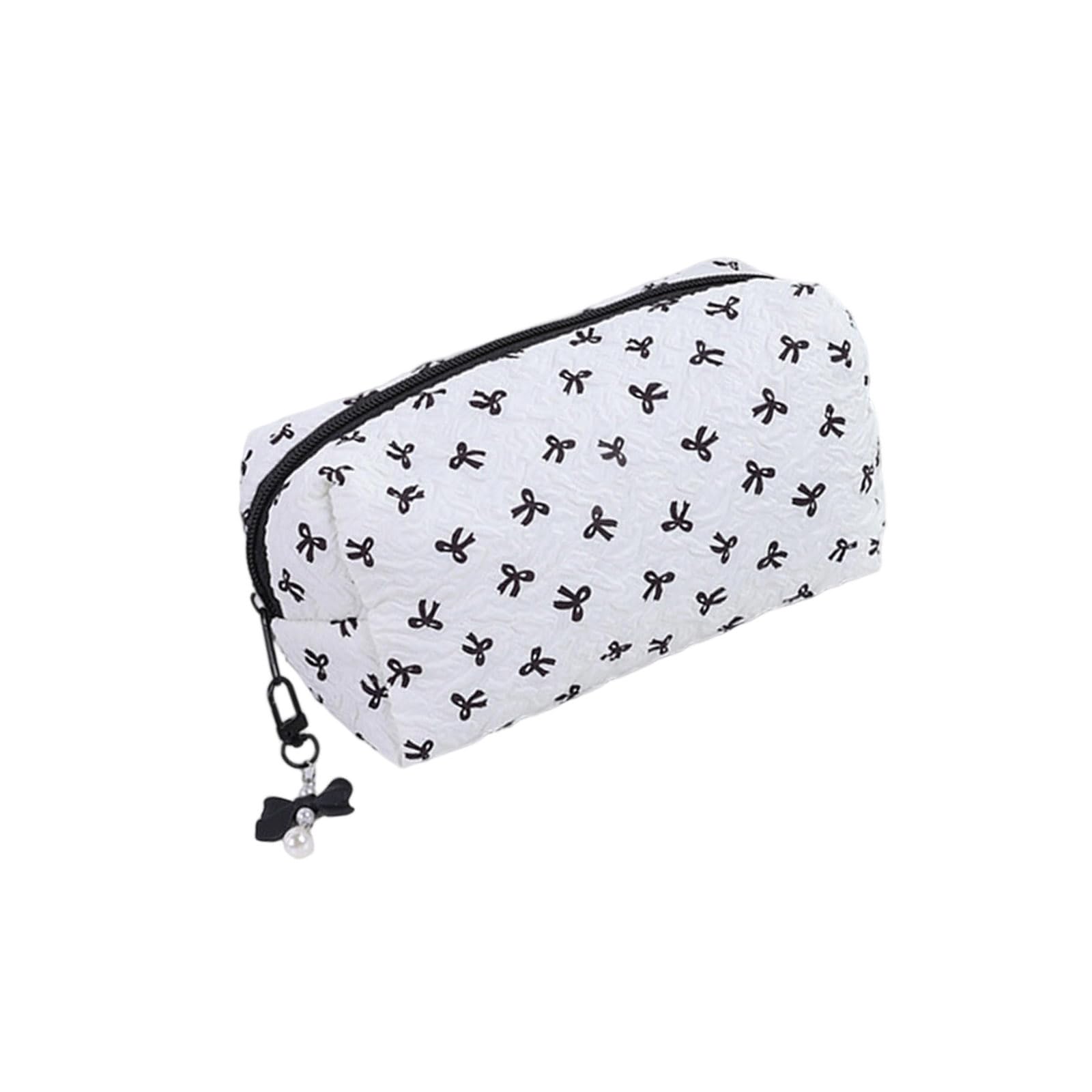 Tsophreniq Creased Bend Plan Cosmetic Bag Capacious Storage Bag for Makeup Toiletries Travel Rudiments Large Capacity Beauty Planner