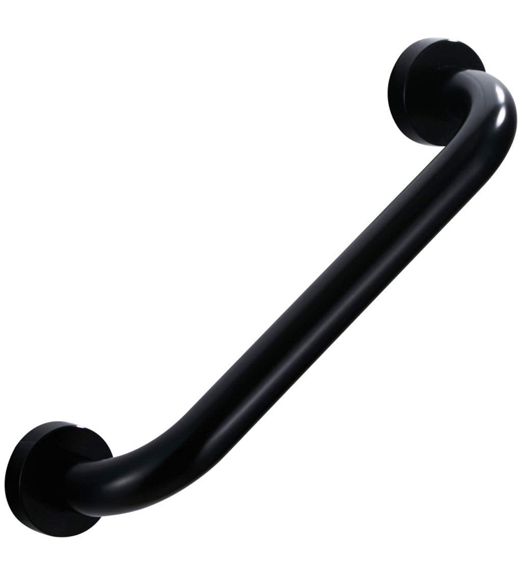 Corrimano Antiscivolo Maniglia per WC Maniglia per WC Nera Sicurezza per Bagno Maniglione Senza Punch, Ventosa Antiscivolo Spazio Maniglia in Alluminio, Maniglione Antistatico ad a