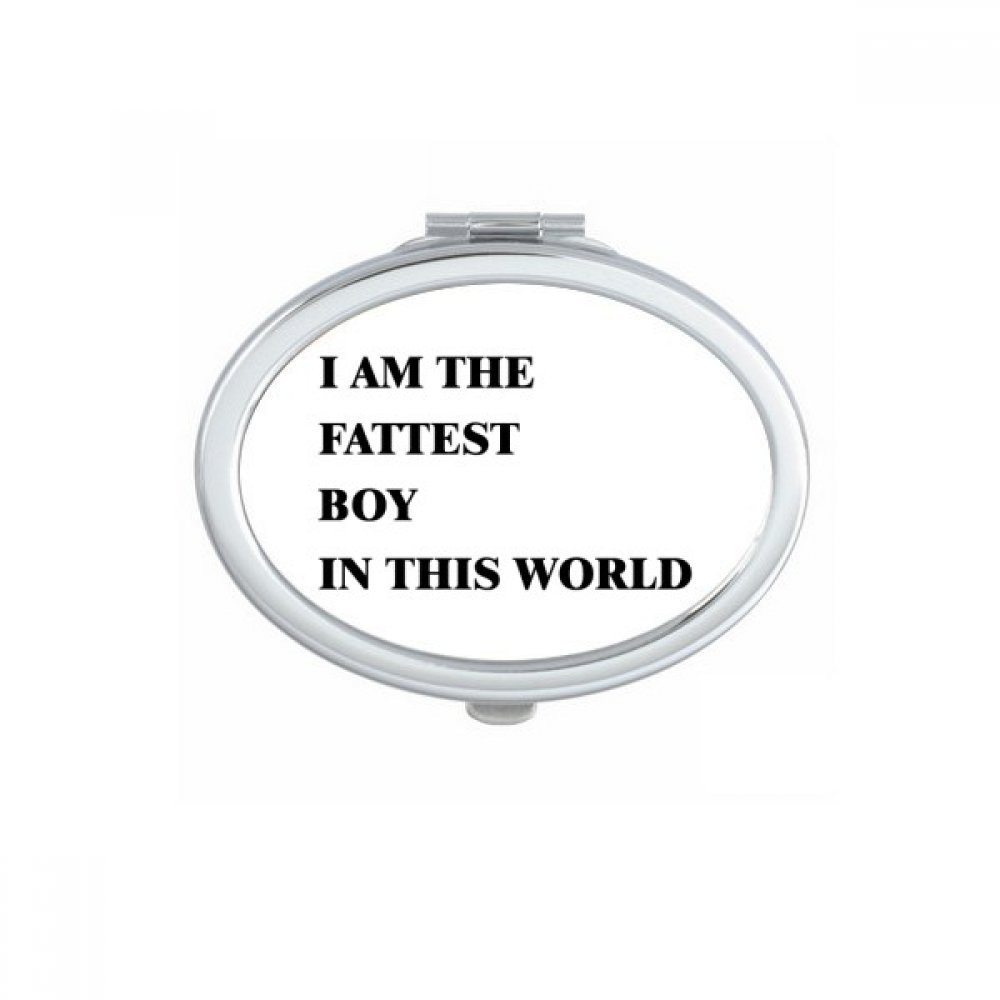 Miroir de poche à la main compact multicolore et ovale mignon