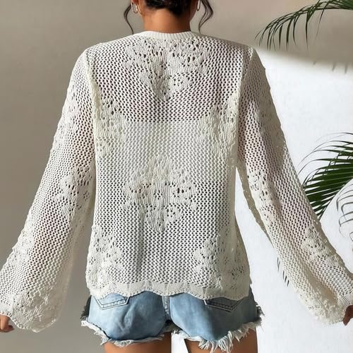 Camisa de sol calada de mujer: cómoda prenda de moda para nadar en la playa 4