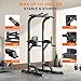 DONIUZ Power Tower Pull Up Bar and Dip Station, Multi-Function Home Gym, Strength Training Fitness Equipment, Height Adjustable(DZ-580A)