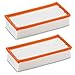 Produktbild 2 x Flachfaltenfilter Filter für original Kärcher NT 25/1 Ap, NT 35/1 Ap, NT 35/1, NT 45/1, NT 55/1, NT 361, NT 561, NT 611 Tact, Te, M, Eco ersetzt original 6.904-367.0 (2 Stück)