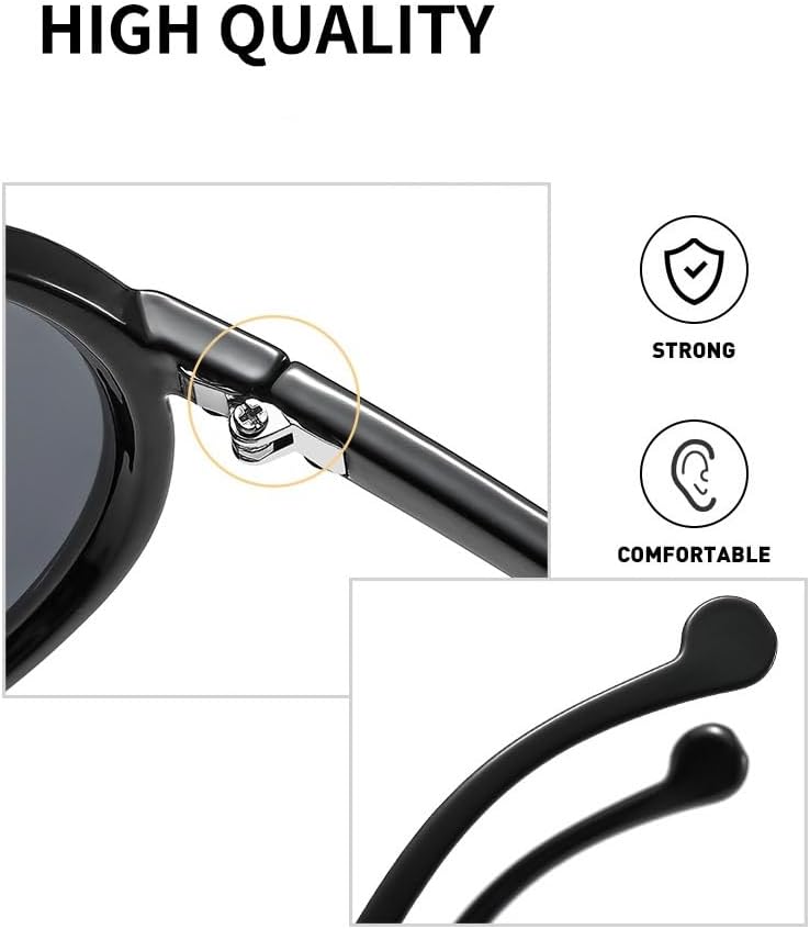 Oversized One Piece Aviator Sunglasses For Women Fashion Men Wrap Around UV400 Shield Goggles - Image 6