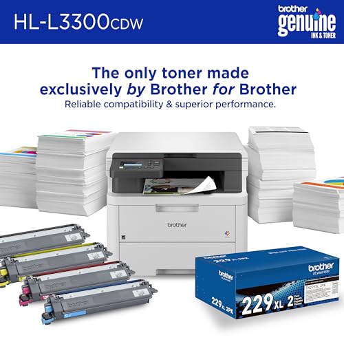 brother hl-l3300cdw wireless digital color multi-function laser printer copy amp scan duplex mobile  includes 2 month refresh subscription trial  amazon dash replenishment ready renewed premium