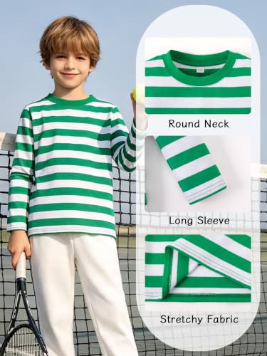 Image of Magic Park 6M-14Y Kid Striped T-Shirt Boys Cotton Tee Basic Top