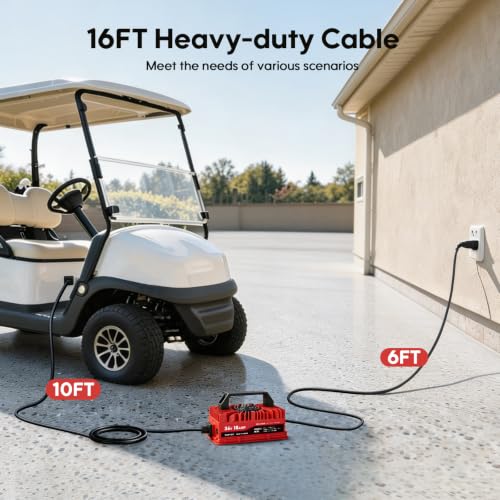 TRAMROOT 36V 18A Golf Cart Battery Charger for EZGO TXT, D-Style Plug by TRAMROOT - Used condition - Image 9