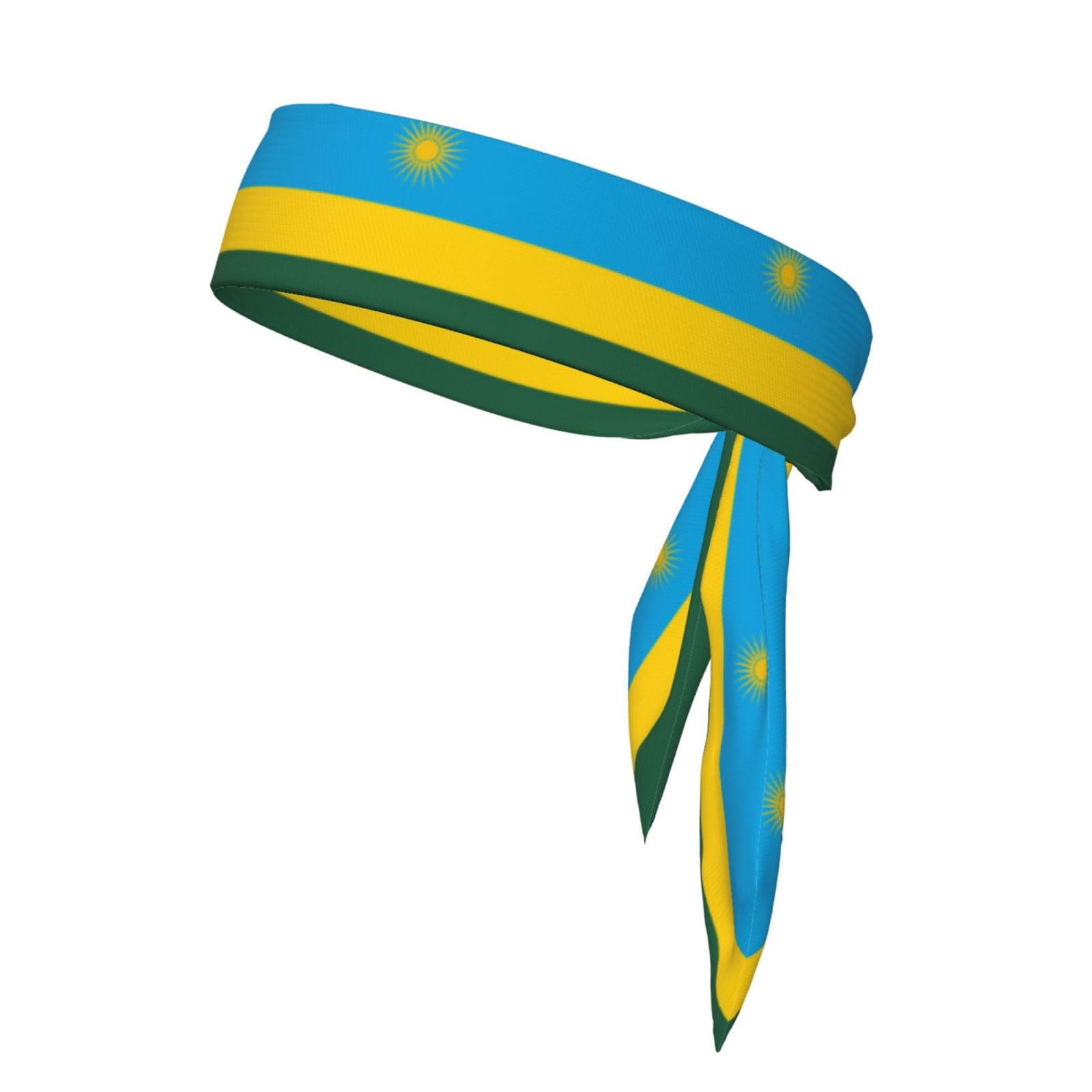 Flag of Rwanda Sports Headband, Suitable for Men and Women, Elastic and Sweat-Absorbing, Running, Basketball, Yoga