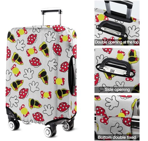 Luggage Cover Travel Suitcase Protector, Elastic Washable Baggage Covers, Cartoon Mouse Suitcase Sleeve Covers Fits 18-20 Inch Baggage (S)4