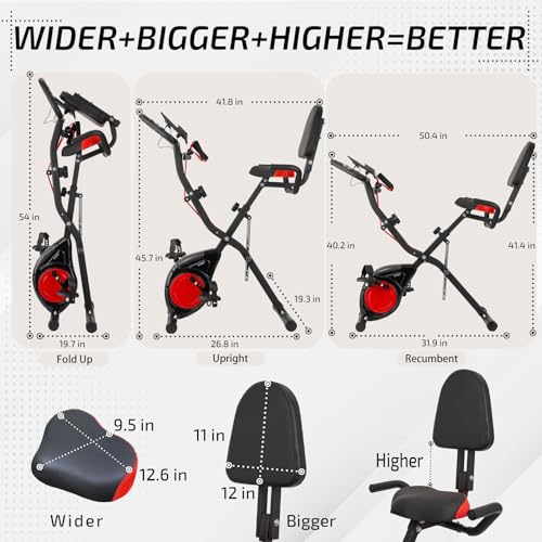 Magnetic Folding Exercise Bike