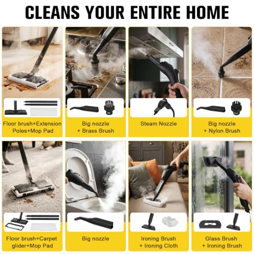 Image of Waitbird 4.5 Bar 300F Steam Cleaner for Bathroom, Kitchen, Floor & Grout
