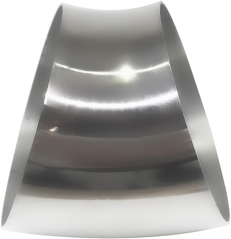 OD 5 Inch 45 Degree exhaust elbow Pipe (Mandrel Bend Elbow) SS304 Stainless Steel Bend Suitable for Car Modified Exhaust Elbow Pipe, Stair Handrail, etc (1 pcs)(127 * 170 * 1.8)