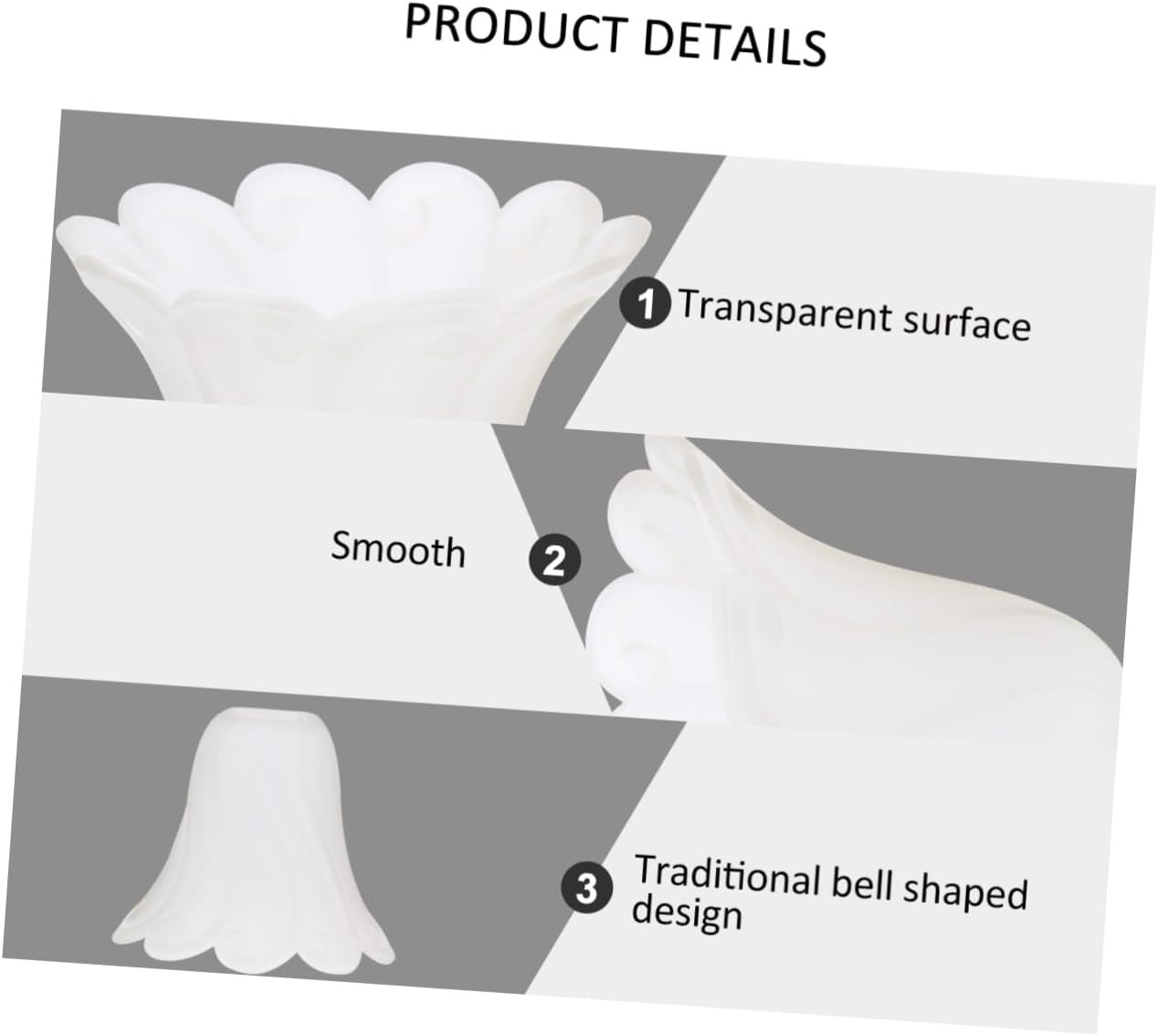 Replaceable Glass Ceiling Lamp Shade Floral Design Wall Light Cover Elegant Lighting for Living Room Bedroom Ambiance Protects Fixtures