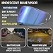 AGV Pista Corsa Gprr Visor Commpatible with for Day and Night Use (Aurora Blue)